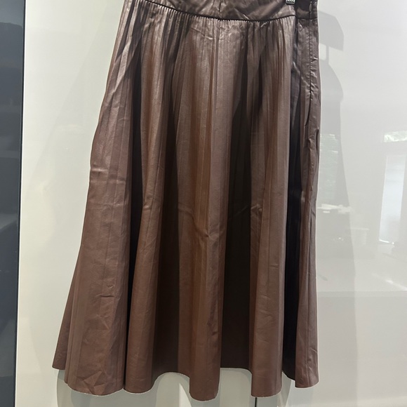 Maison Cinqcent Dresses & Skirts - Maison Cinqcent Pleated Faux Leather Skirt